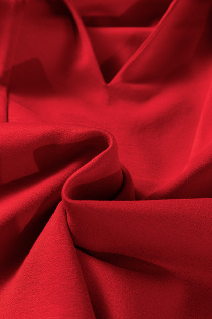 Solid V-Neck Pullover and Drawstring Pants Set