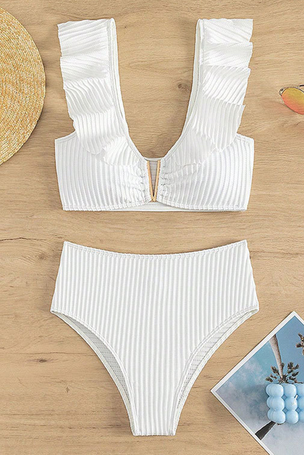 Ruffle High Waist Bikini Set