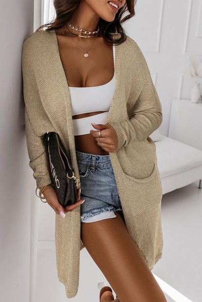 Dolman Sleeve Open Front Cardigan