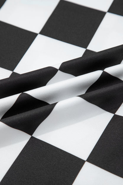 Checker Sleeveless Tank Top