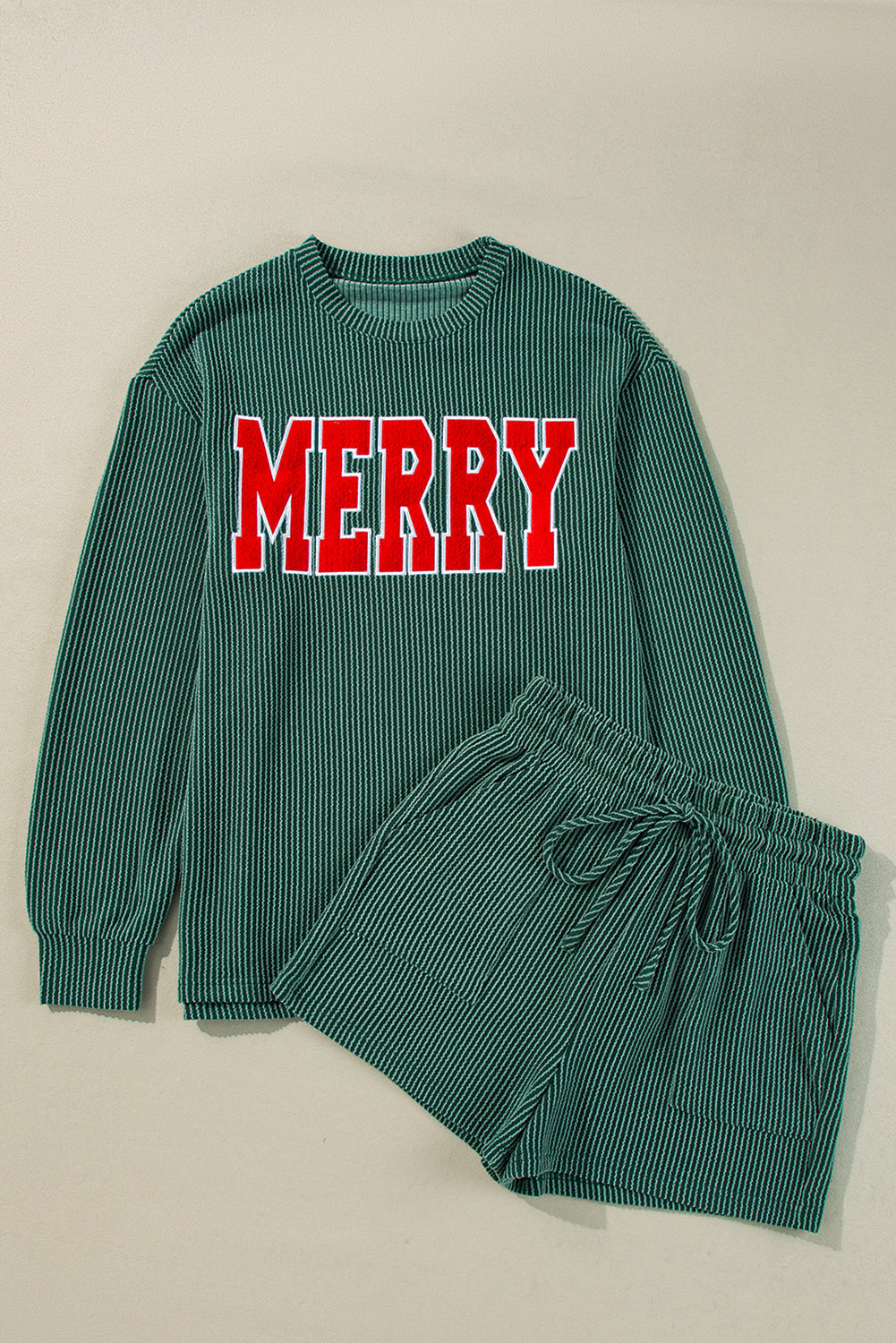 MERRY Corded Top and Shorts Set