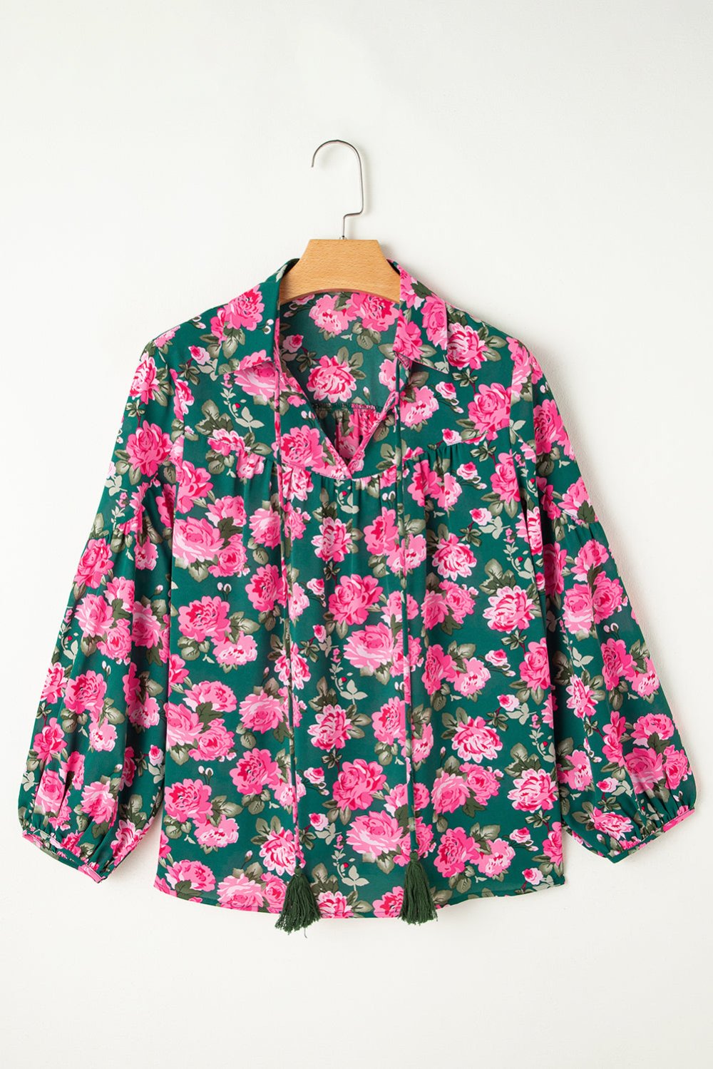 Floral Puff Sleeve Blouse