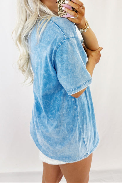 Mineral Wash Oversize Short Sleeve T-Shirt