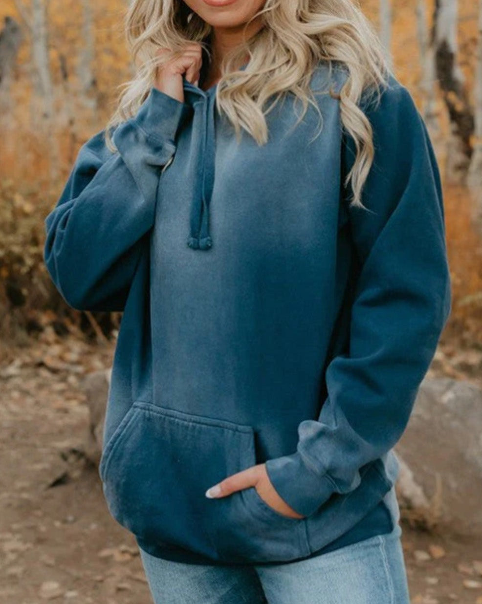 Mineral Wash Kangaroo Pocket Hoodie