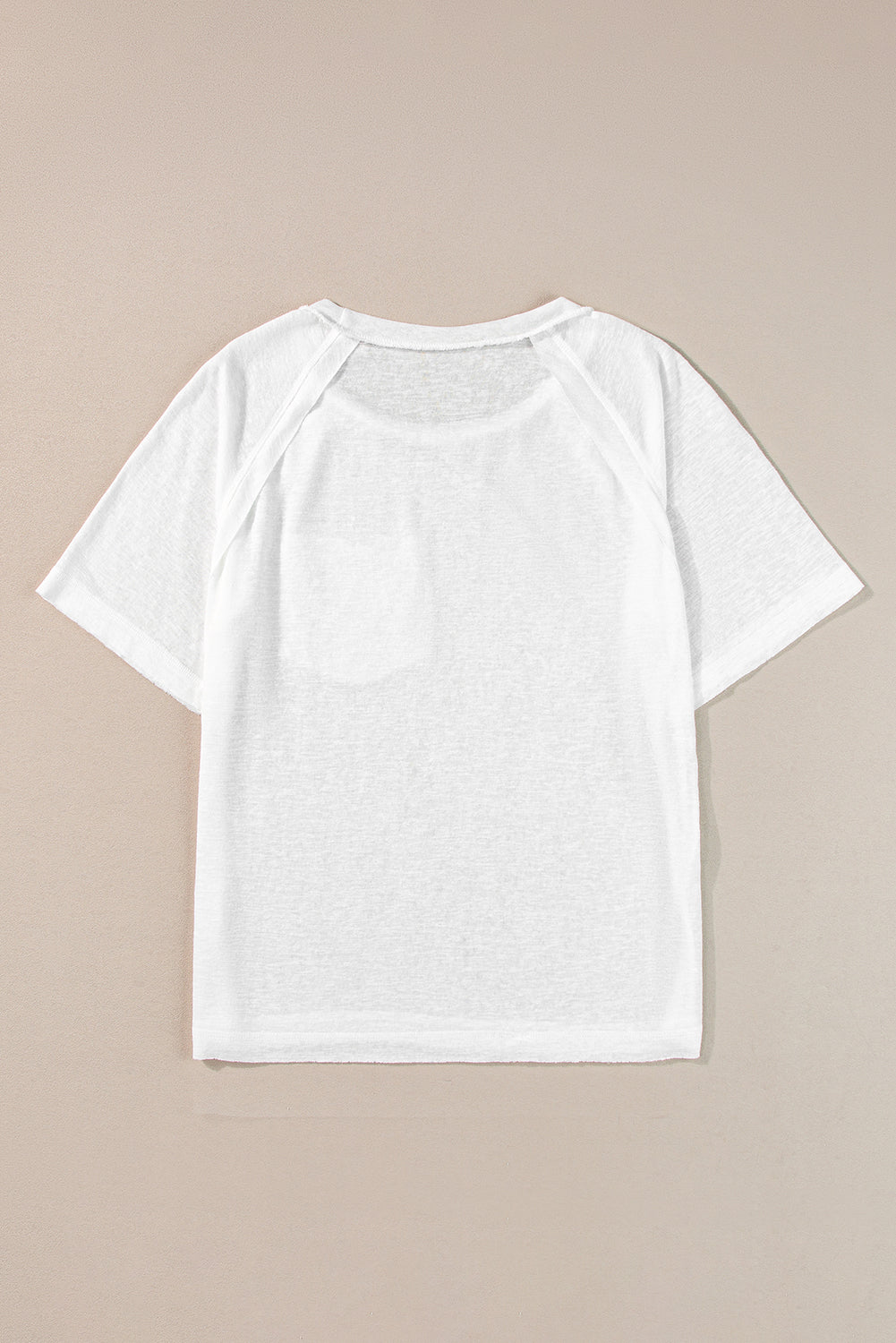 Reverse Seam Short Sleeve T-Shirt