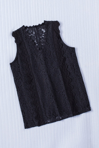 Lace V-Neck Tank Top