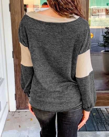 Colorblock Long Sleeve Top