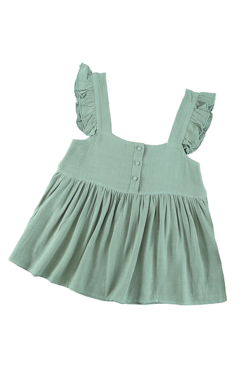 Ruffle Shoulder Babydoll Top