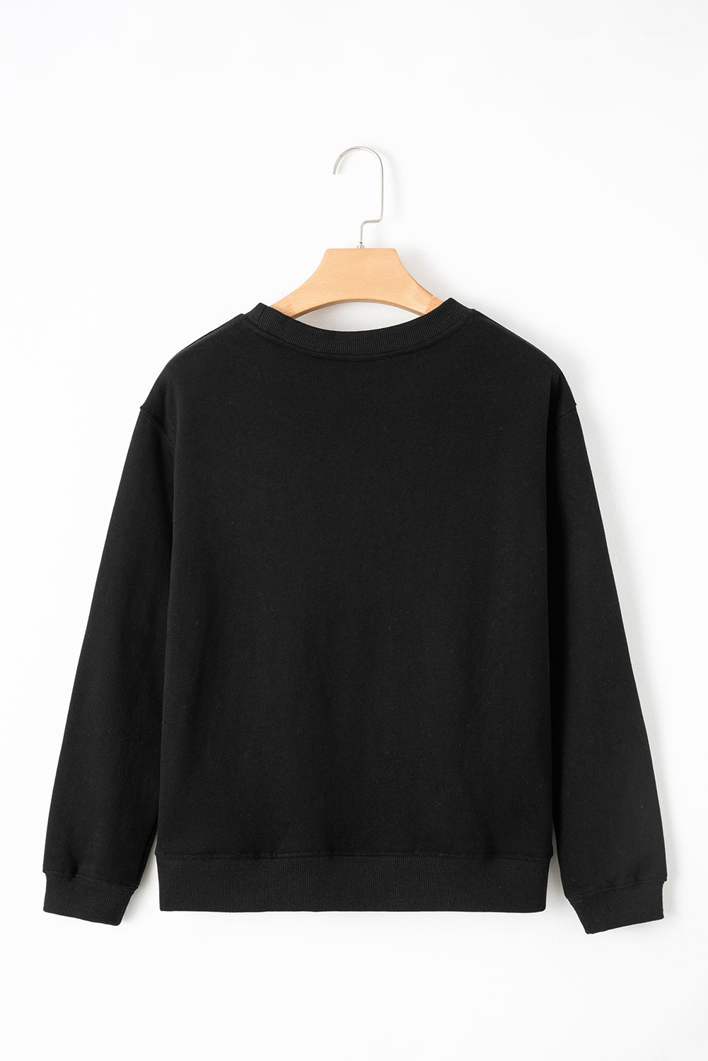 Solid Fleece Lined Terry Sweatshirt