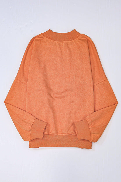 Mineral Wash Drop Shoulder Crewneck Sweatshirt