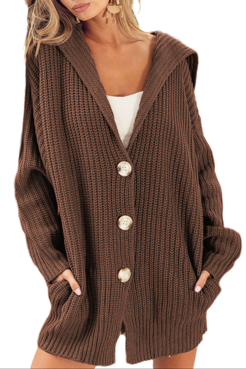 Chunky Knit Buttoned Cardigan