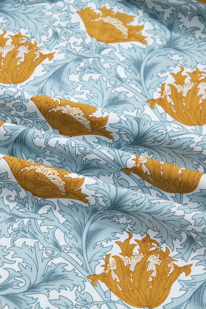 Floral Frilled V-Neck 3/4 Sleeve Midi Dress