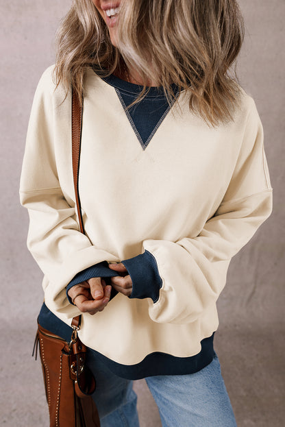 Colorblock Oversized Sweatshirt