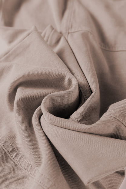 Mineral Wash Reverse Seam Drawstring Elastic Waist Pants