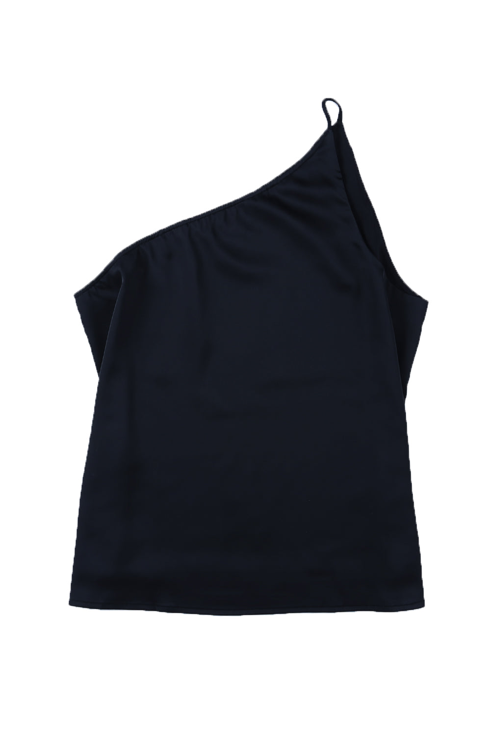 Satin One Shoulder Tank Top