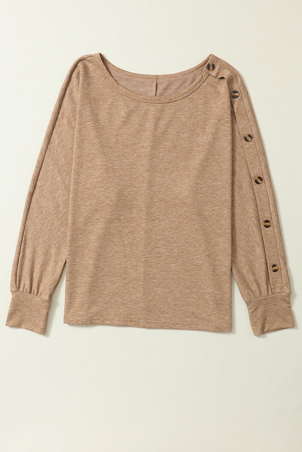 Buttoned Dolman Sleeve Top