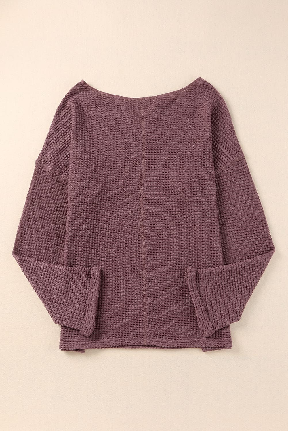 Waffle Wide Long Sleeve Top