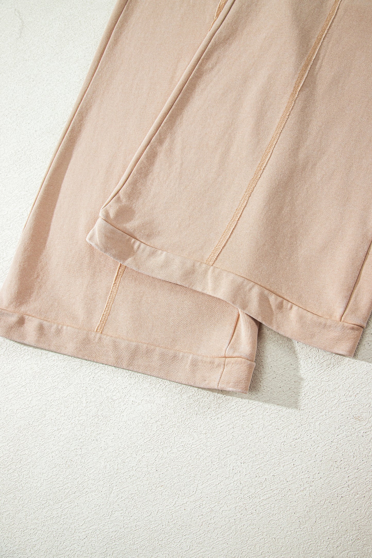 Solid Mineral Wash High Waist Wide Leg Pants