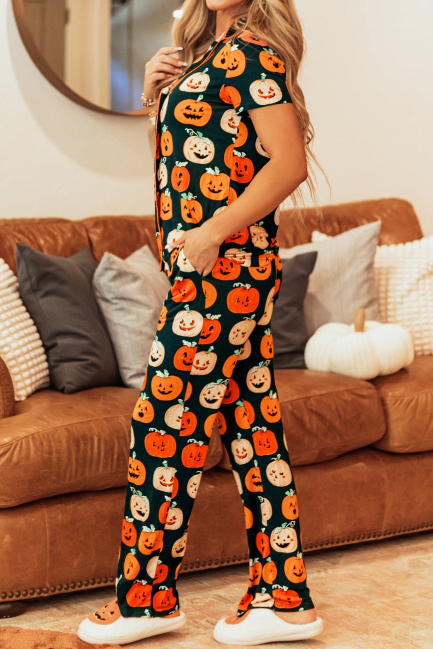 Halloween Shirt and Pants Pajama Set