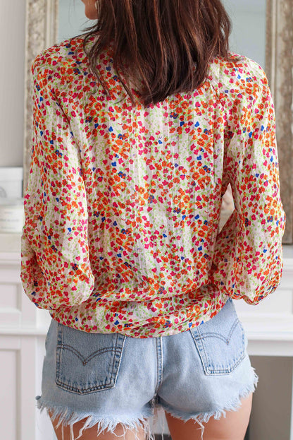 Floral Long Sleeve Buttoned Shirt