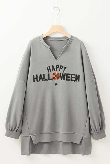 Happy Halloween Sequin Long Sleeve Top