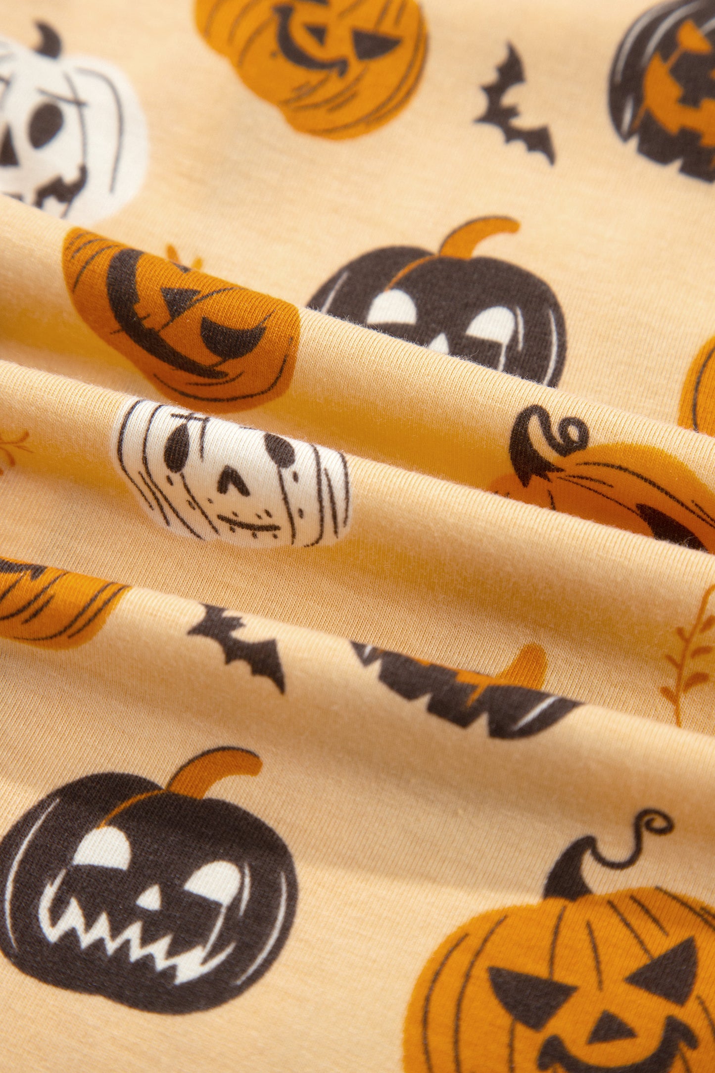 Halloween Pumpkin Top & Pants Pajama Set