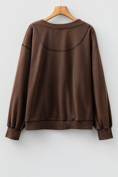 Solid Button Front V-Neck Cardigan