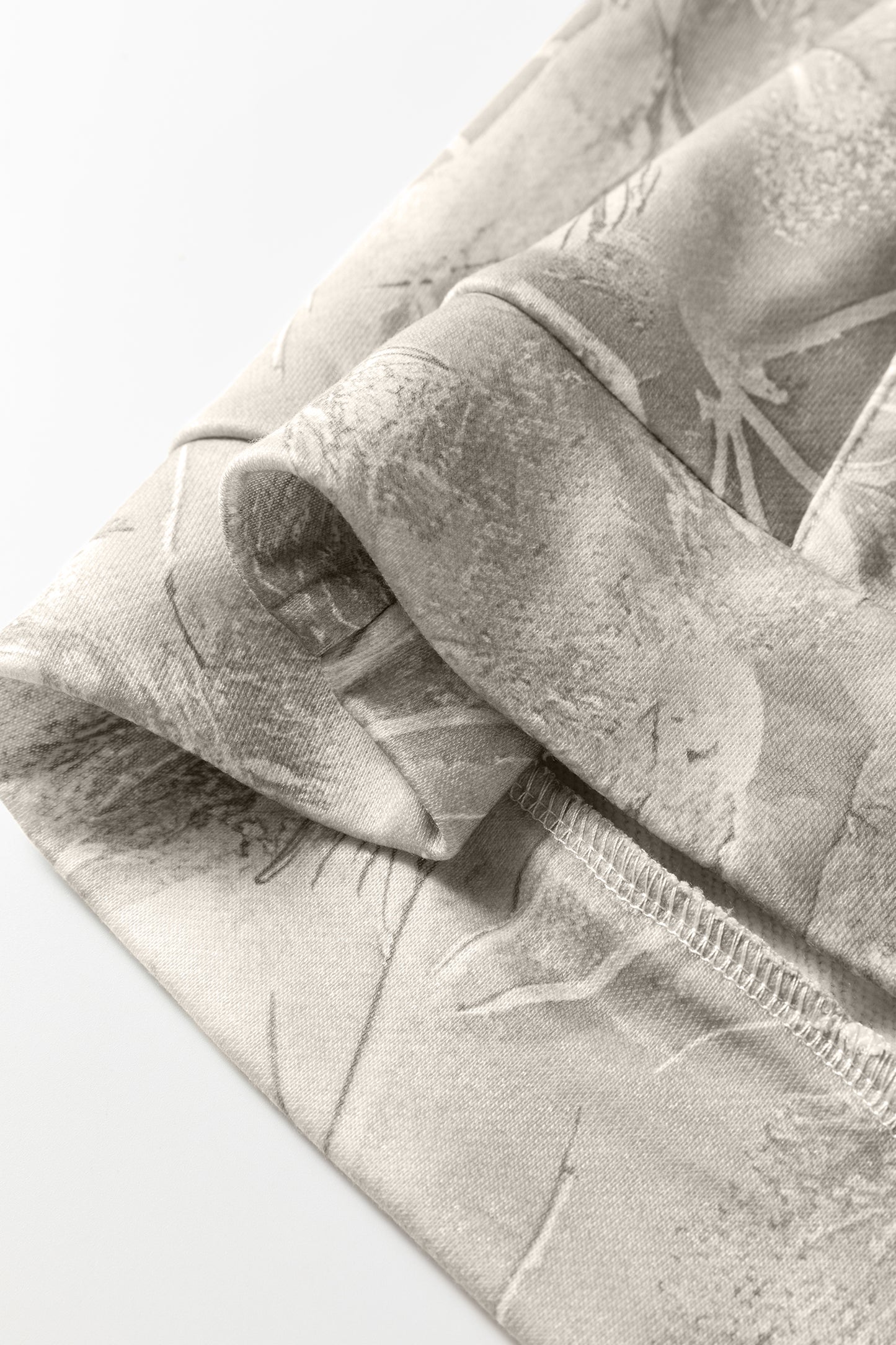 Camo Kangaroo Pocket Drop Shoulder Hoodie