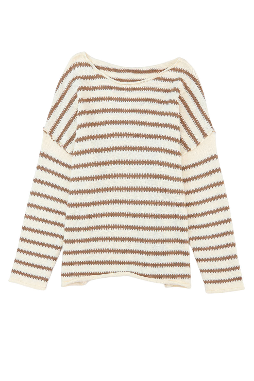 Stripe Drop Shoulder Oversized Sweater