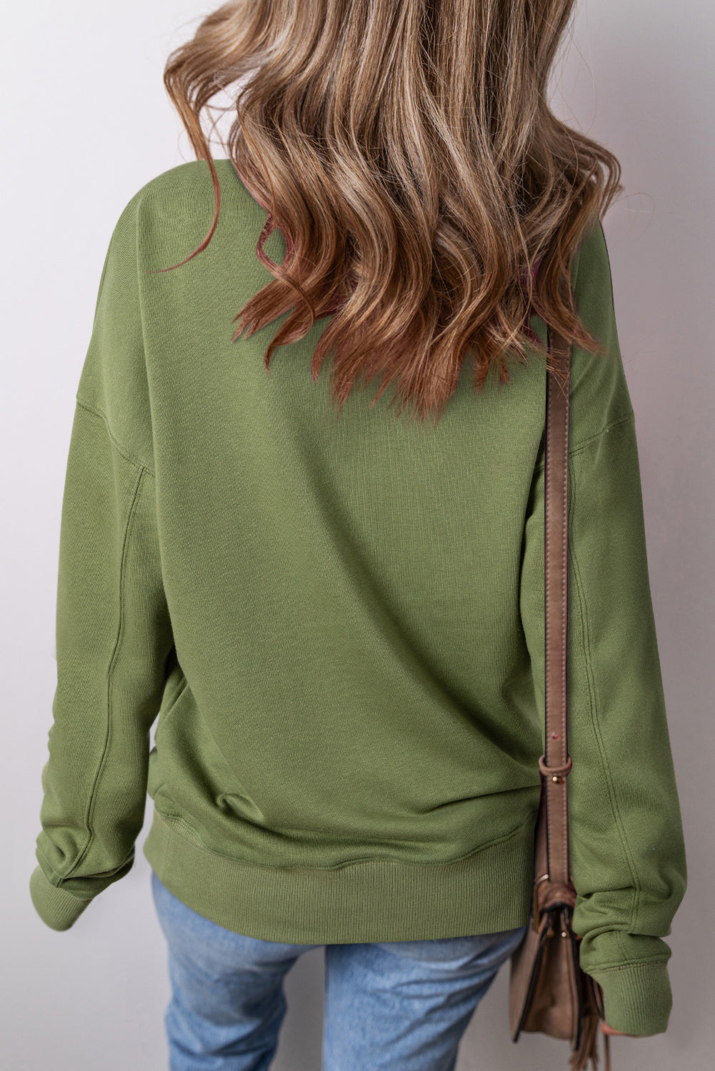 Kangaroo Pocket Drop Shoulder Sweatshirt