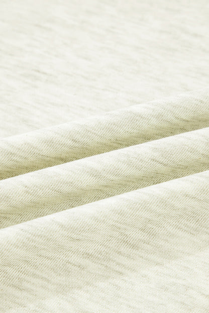 Stripe Contrast Collared Patchwork Sweatshirt