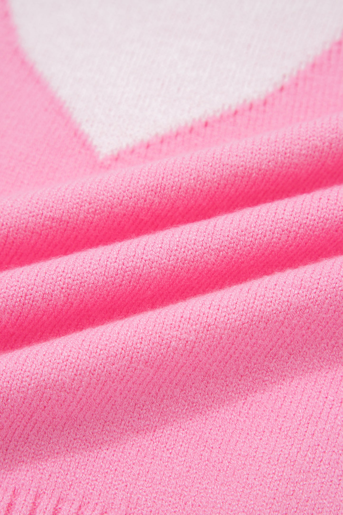 Heart Graphic Cropped Short Sleeve Sweater