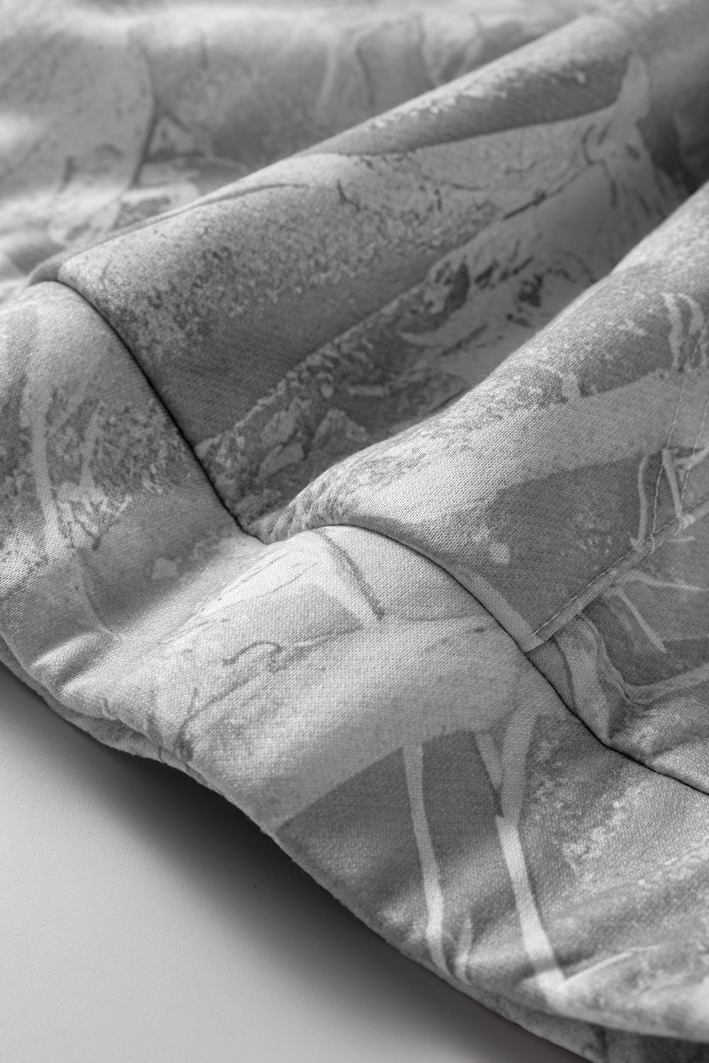 Camo Kangaroo Pocket Drop Shoulder Hoodie