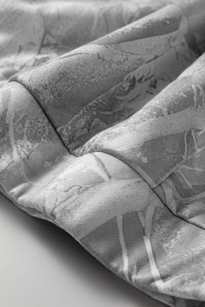 Camo Kangaroo Pocket Drop Shoulder Hoodie