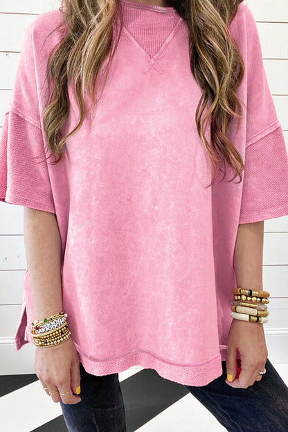 Mineral Wash Drop Shoulder Tee