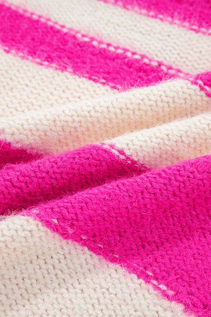 I KNOW WHAT I WANT Sequin Colorblock Stripe Sweater