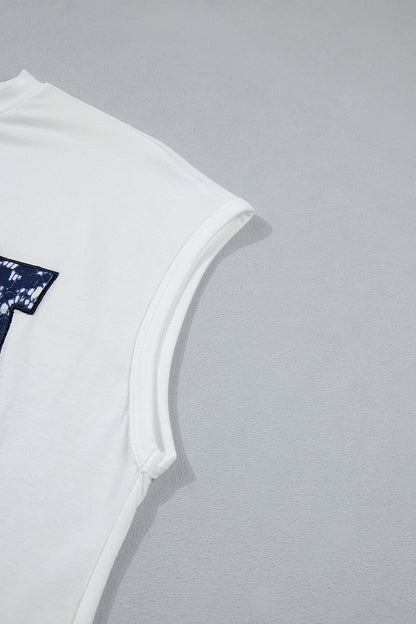 USA Colorblock Letter Dolman Sleeve Tee