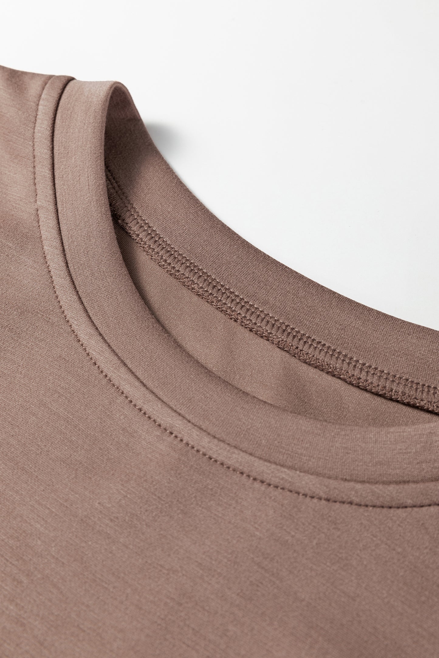 Solid Drop Shoulder Sweatshirt & Mini Skirt Set