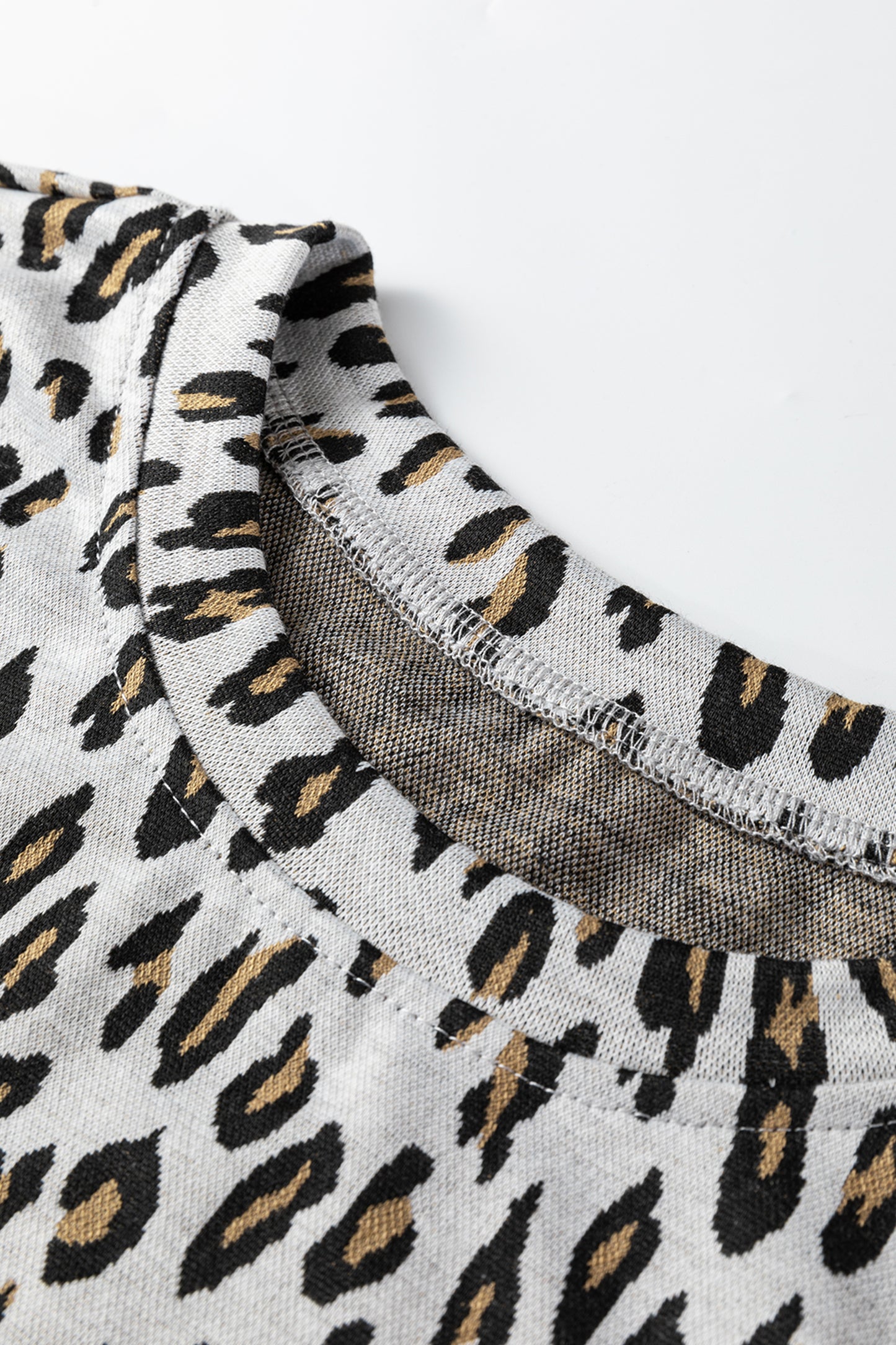 Leopard Short Sleeve Tee & Pants Set