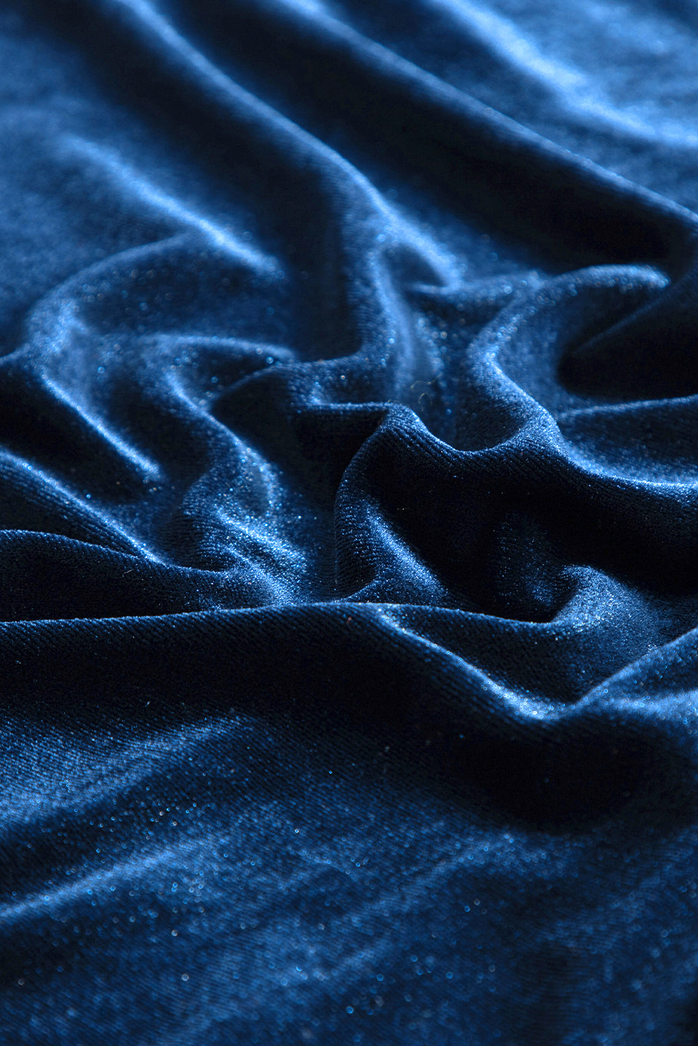 Velvet Mock Neck Puff Sleeve Blouse