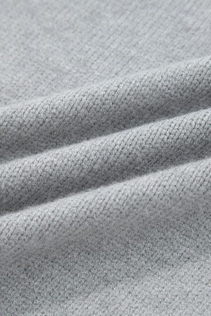 Western See You Cowboy Embroidered Stripe Cuff Sweater