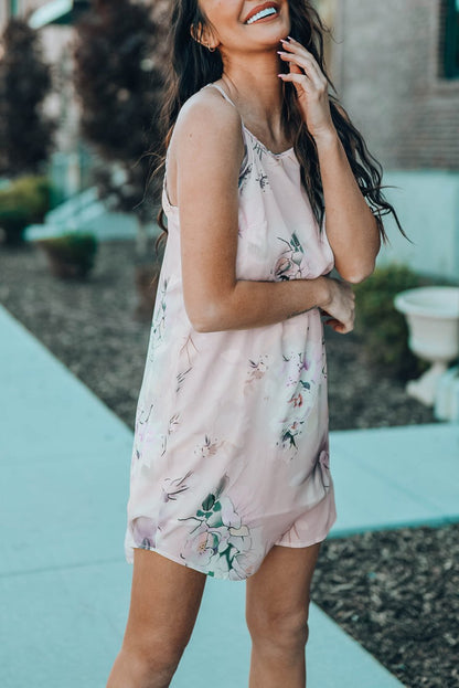 Floral Sleeveless Mini Dress