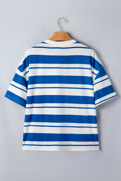 Stripe USA Graphic Drop Shoulder Short Sleeve T-Shirt