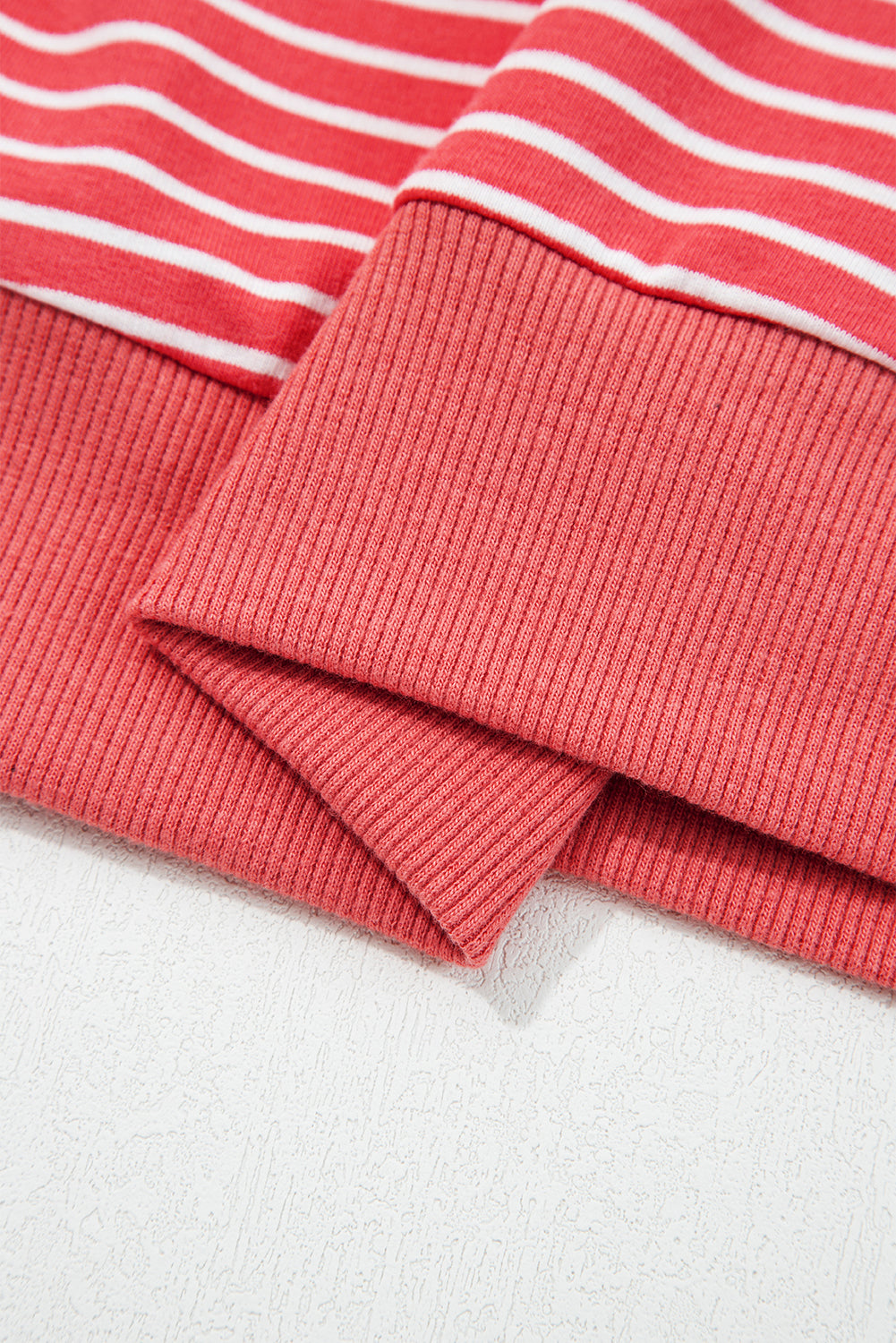 Stripe Puff Long Sleeve Hoodie