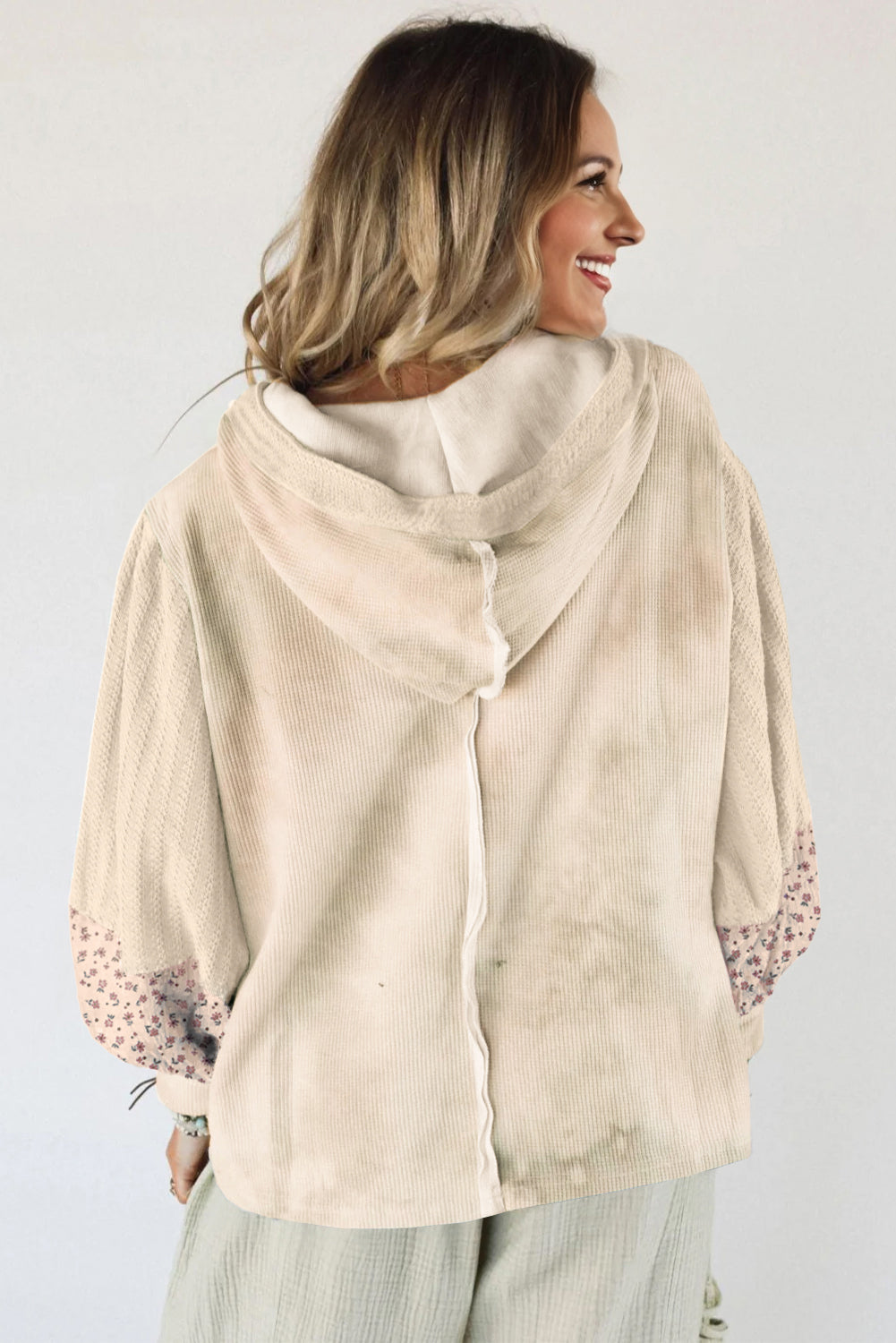 Pre-Order Floral Casual Hooded Top