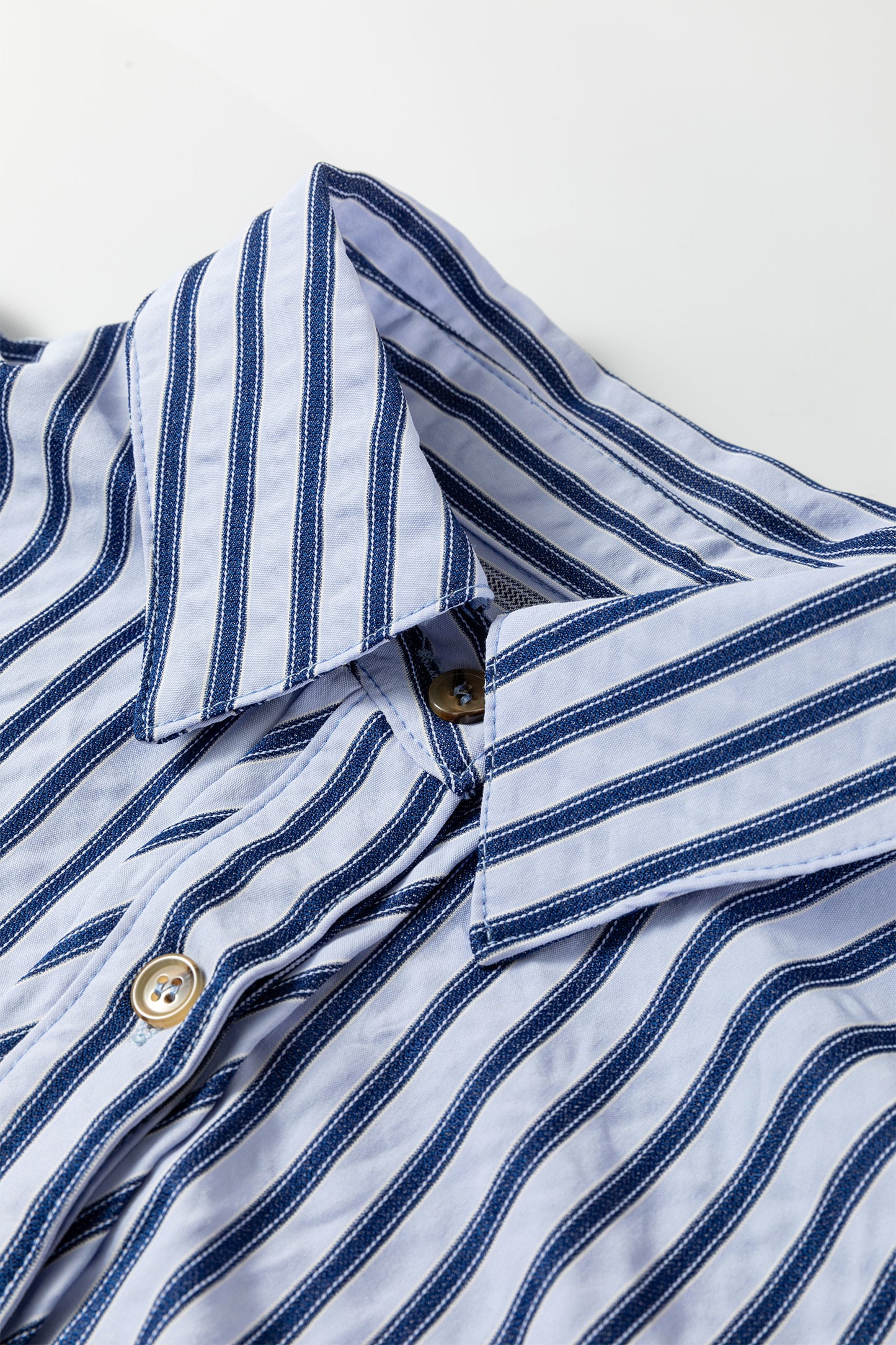 Stripe Button Down Long Sleeve Loose Shirt