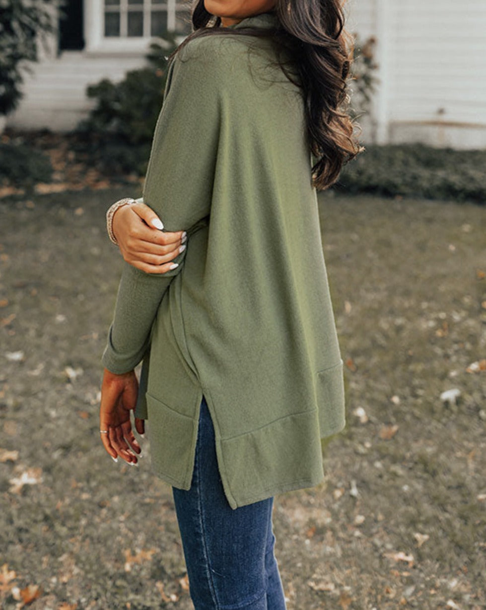 Cowl Neck Shift Tunic Top