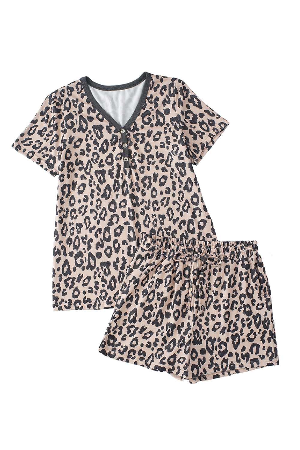 Leopard Tee and Shorts Set