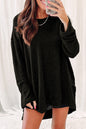 Waffle Oversized Long Sleeve Top