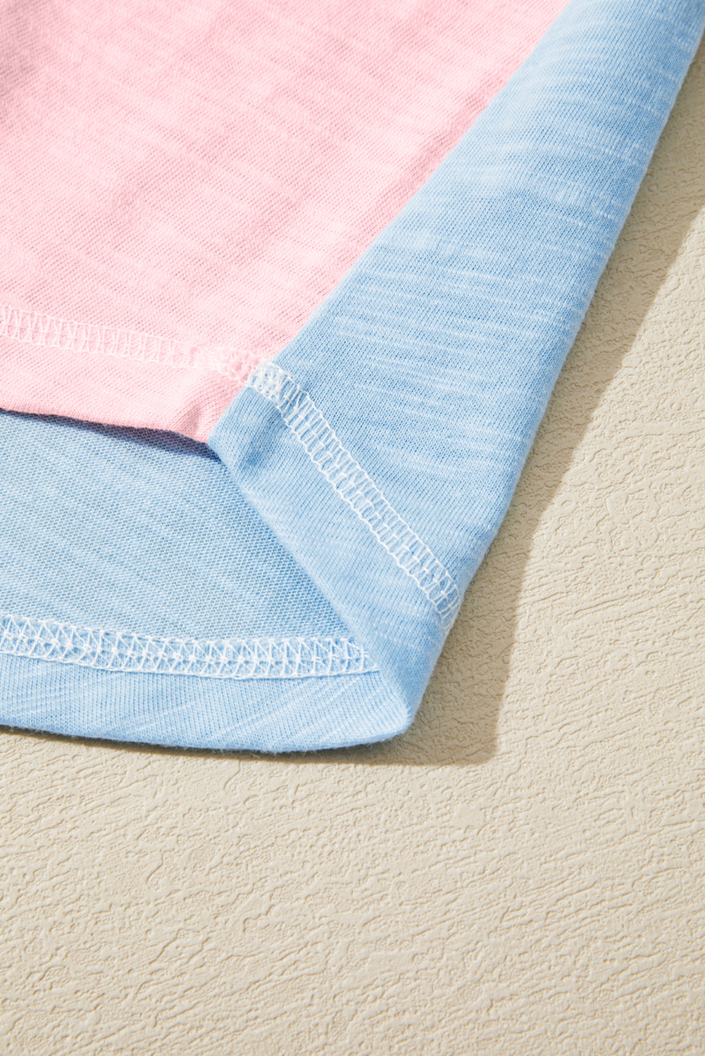 Stripe Patchwork Reverse Seam Long Sleeve Top